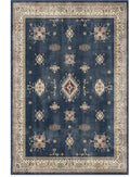 RUGGABLE Washable Vintage Area Rug – Verena Sapphire 6x9, Stain-Resistant by RUGGABLE