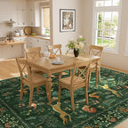 DUKINO 8x10 Rug, Washable Animal Living Room Rug - Image 4