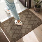 COSY HOMEER Non-Slip Door Mat 24"x36", Entryway Rugs Low Profile Absorbent Dirt by COSYHOMEER