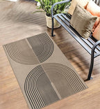 Easy Jute Rainbow Entryway Rug, 2.6x4 Washable Non-Slip Indoor Outdoor Doormat - Image 7