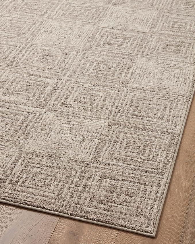 Loloi Darby Collection DAR-05 Beige/Grey 6'-7" x 9'-3" Area Rug - Image 8