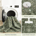 6x9 Rugs for Living Room, Soft Large Area Rugs Green Washable Rug, Indoor - Image 5