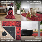 Bloom Rugs Washable Non-Slip 7 ft Runner - Image 4