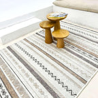 Alfa Rich 3x10 Beige Gray Washable Area Rugs by AlfaRichRugs
