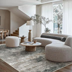 GENIMO Washable 6x9 Area Rugs for Living Room, Non Slip Modern Abstract Rug - Image 3