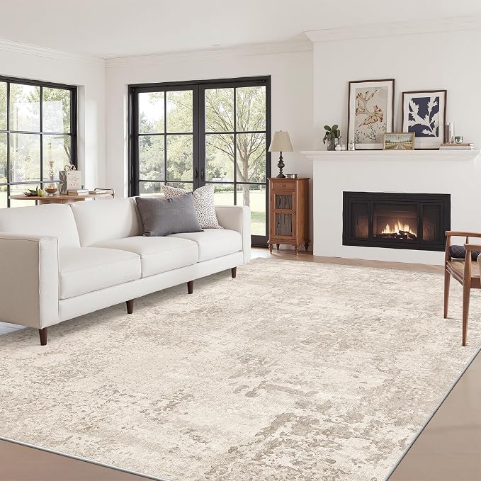 Art&Tuft Washable Rugs 6x9, Abstract Area Rugs - Image 3