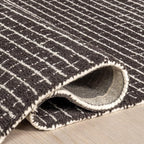 Rugs USA 6x9 Melrose Checked Wool Indoor Area Rug, Contemporary Farmhouse - Image 7