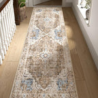 jinchan Kelda Runner Rug 3x8 Washable Rug Soft Hallway Runner Indoor Vintage by JINCHAN
