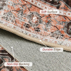 XWZO Entryway Area Rug 2x3ft — Soft Vintage Low Pile Non-Slip Backing Door Mat - Image 4