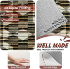 Large Living Room Area Rug 6x9ft, Modern Geometric Rugs, Machine Washable & - Image 5