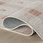 Dash & Albert Zale Peach Machine Washable Rug, 6 X 9 Feet - Image 5