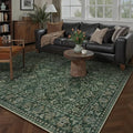 HUGEAR 5x7 Machine Washable Rugs Dark Green Hallway Area Rug Indoor Accent Rug by HUGEAR
