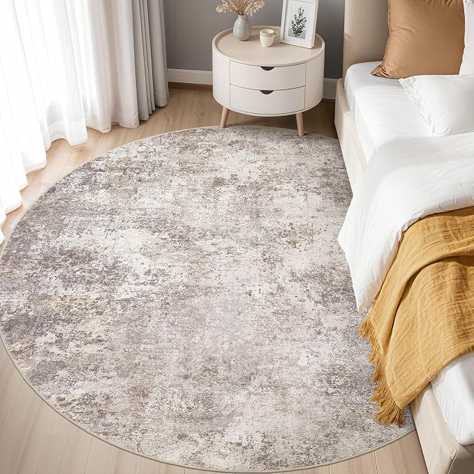6ft Round Area Rug Living Room Rugs - Image 2