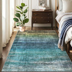 Kokia Abstract Area Rug Living Room 5x7 Colorful Washable Large Rug Bedroom - Image 2