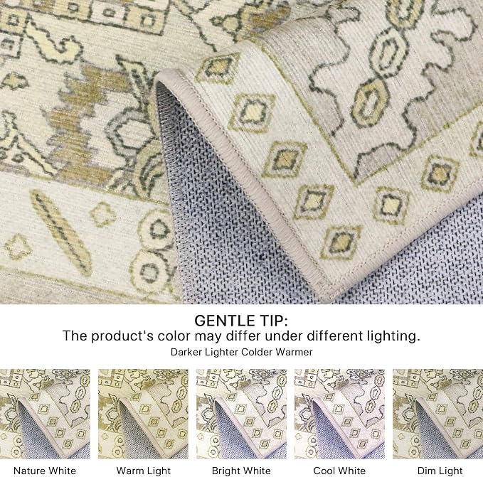 2x5 Runner Rug Machine Washable Boho Runners - Image 2