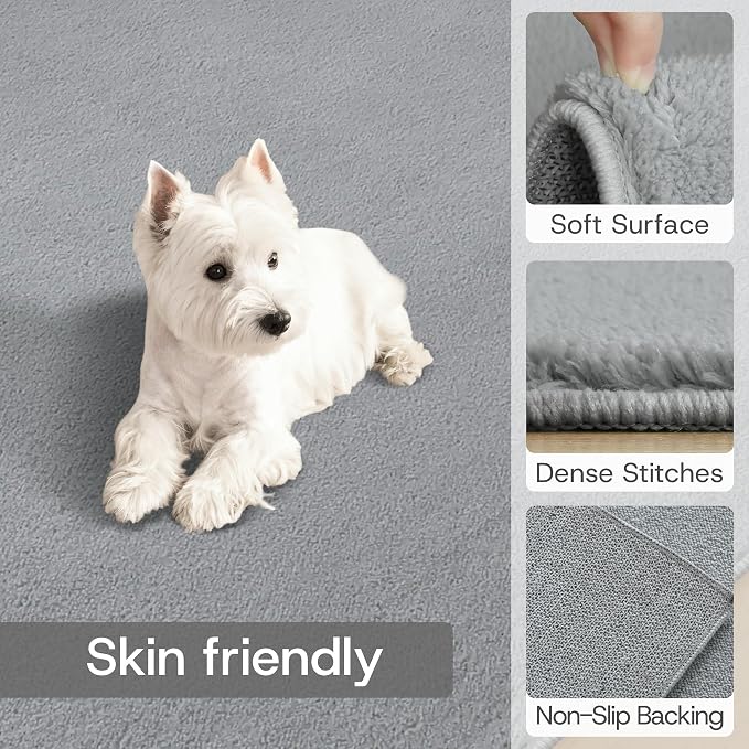 Solid Washable Area Rug - Image 5