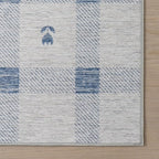Dash & Albert Valen Plaid Blue Machine Washable Rug, 8.5 X 11.5 Feet - Image 7