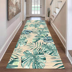 Tropical Palm Leaf Runner Rug 3.3x10 ft - Image 2