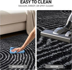 Rugshop Circles Arch Shag Area Rug Anthracite Dark Gray 4' x 6' Ideal - Image 8