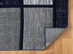 Navy Blue Geometric 8x10 Area Rug – Modern Patterned Carpet - Image 3