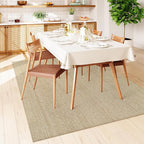 Collive Boho Living Room Rugs 5X8 ft, Washable Area Rug Woven Cotton Modern - Image 7
