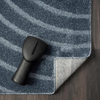 LUXE WEAVERS Modern Geometric Wave Blue 4x6 Area Rug - Image 8