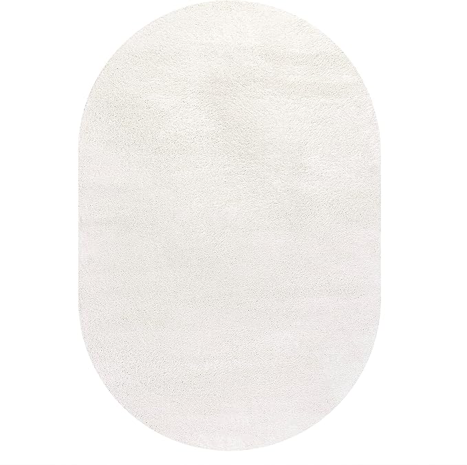 Eyely UES100T-4OV Supersoft Haze Solid Low-Pile Indoor Area Rug - Image 3