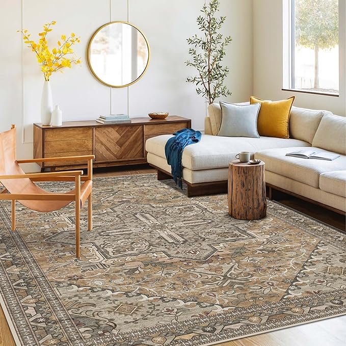 Washable Area Rug 4x6 | Non Slip Area Rug by rugsi