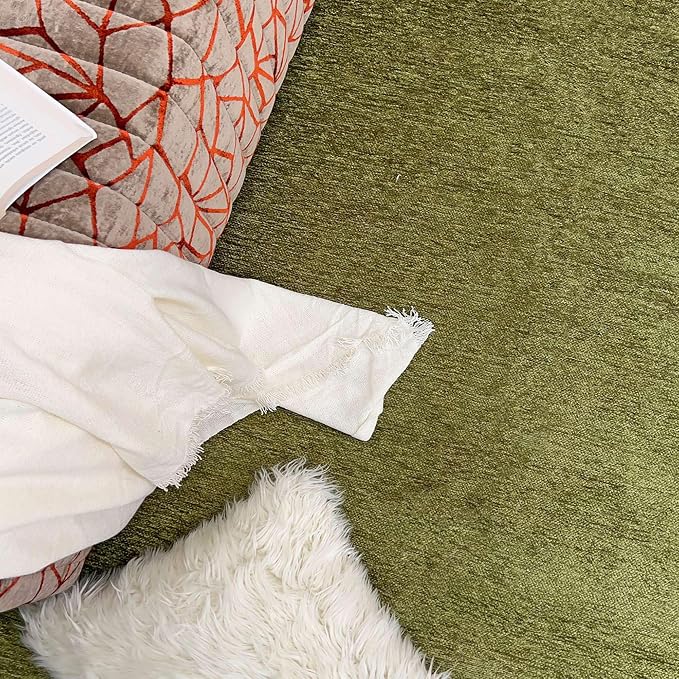 Alfa Rich 3x5 Green Washable Area Rugs - Image 3