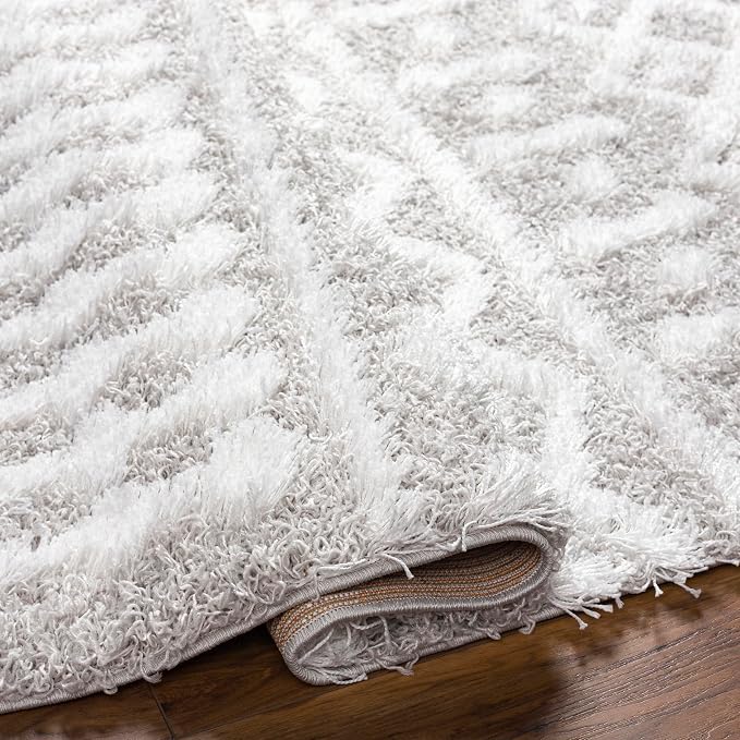 Livabliss Hapsburg Moroccan Shag Area Rug, Light Gray - Image 11