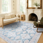 Washable Area Rug. Modern Farmhouse. Vintage. Turkish. Bohemian. Distressed. - Image 8