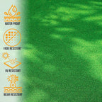 Ottomanson Artificial Grass Turf 22" x 59" Indoor Outdoor Faux Grass Rug - Image 4