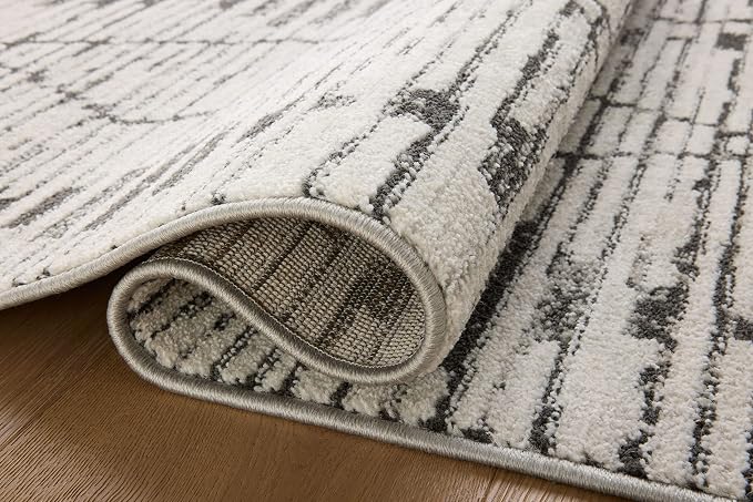 Loloi Kamala Collection KAM-02 Charcoal/Dove 9'-2" x 13' Area Rug - Image 5