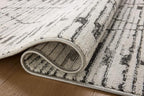 Loloi Kamala Collection KAM-02 Charcoal/Dove 5'-3" x 7'-9" Area Rug - Image 5