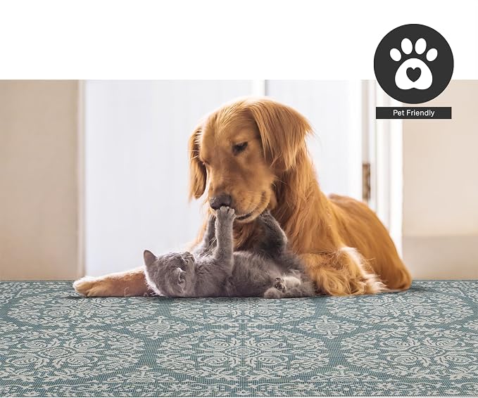 FH Home Flat Woven Outdoor Rug - Image 6