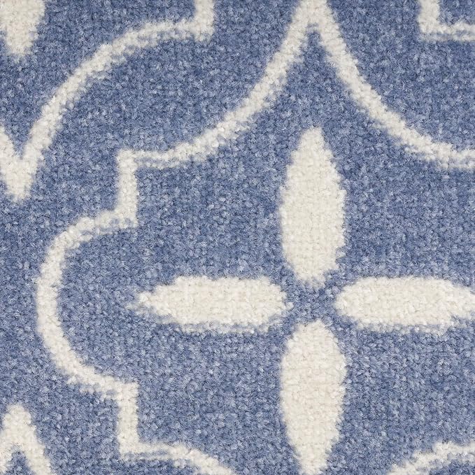 Nourison Home Nourison Essentials Blue Ivory 8' x 10' Area Rug - Image 8