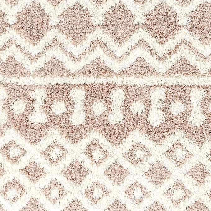 Livabliss Hapsburg Moroccan Shag Area Rug, Dusty Pink - Image 8