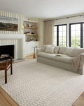 Loloi Kamala Collection KAM-05 Ivory/Grey 4'-0" x 6'-0" Accent Rug by Loloi