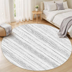 Nakagishi Area Rug Living Room Rugs: 4X4 Machine Washable Boho Large Neutral - Image 5