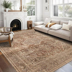 vivorug 8x10 Area Rugs for Living Room, Non-Slip Backing Washable Rug 8x10 by vivorug