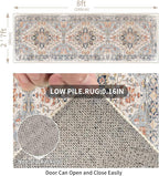 Enkor Runner Rugs for Hallway, 2.6x8 Washable Soft Non Slip Floor Rugs for - Image 2