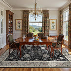 Floral Living Room Rug 5x7 Washable Rugs Boho Vintage Oriental Large Foldable - Image 6