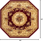 Unique Loom Versailles Collection Traditional Classic Floral Motif Area Rug - Image 2