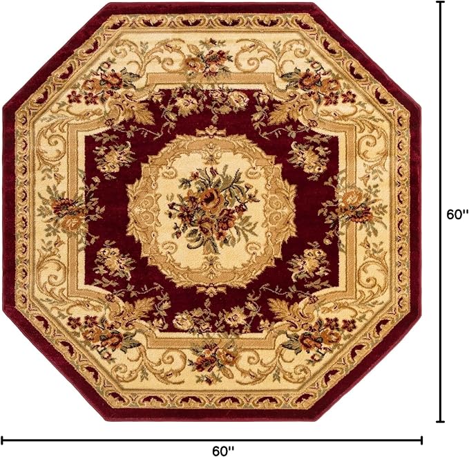 Unique Loom Versailles Collection Traditional Classic Floral Motif Area Rug - Image 2