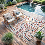 CAMILSON Indoor Outdoor Rug, Easy-Cleaning Non-Shedding Living Room, Garden and by CAMILSONIndoorOutdoorAreaRugs