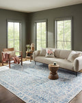 Loloi Rifle Paper Co. Maison Collection MAO-07 Blue 2'-6" x 7'-6", .19" Pile by Loloi