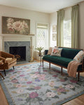 Loloi Rifle Paper Co. Rosa Collection RSA-02 Sky 2'-6" x 7'-6" Runner Rug by Loloi