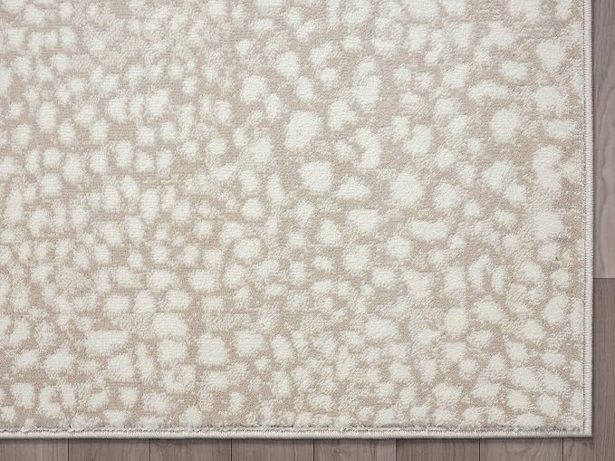 Abani Beige Cheetah Print Area Rug Rugs, Arto Collection - Image 5