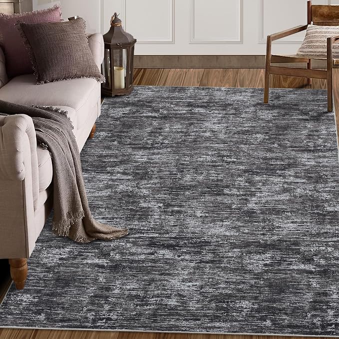 RUGSREAL Bedroom Area Rug 4x6 Modern Abstract Area Rug Stain Resistant Small - Image 9