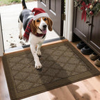 COSY HOMEER Non-Slip Door Mat 20"x32", Entryway Rugs Low Profile Absorbent Dirt by COSYHOMEER